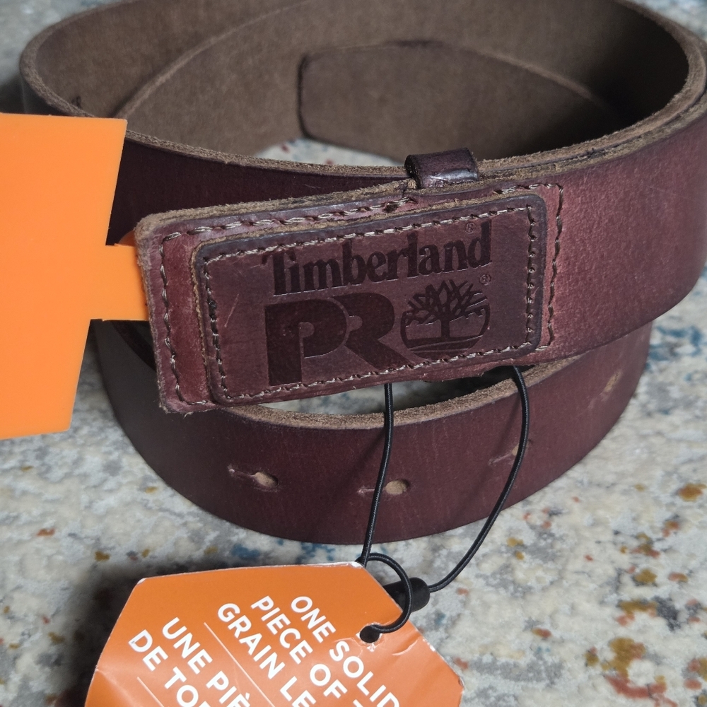 Timberland Pro 36 New With Tags No Scratch Mechanics Brown Leather Belt